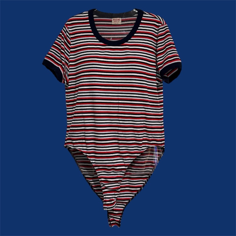 Women’s red,white and blue target Bodysuit